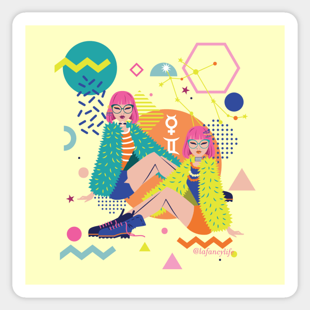 Gemini Sticker by lafancylife